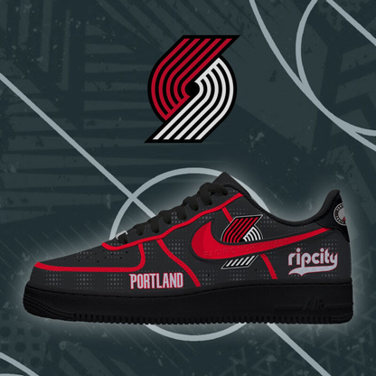 LIMITED EDITION - NEW CUSTOMIZED NBA22 PTB PORTLAND TRAIL BLAZERS AF1 SHOES
