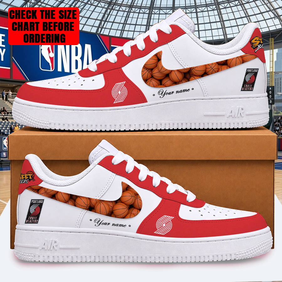 LIMITED EDITION - NEW CUSTOMIZED NBA22 PTB PORTLAND TRAIL BLAZERS AF1 SHOES