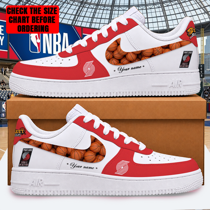 LIMITED EDITION - NEW CUSTOMIZED NBA22 PTB PORTLAND TRAIL BLAZERS AF1 SHOES