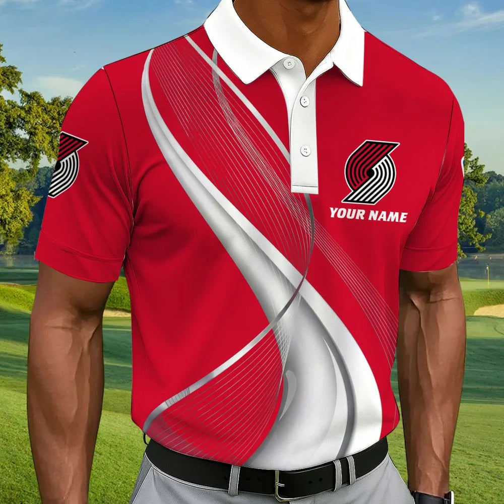 LIMITED EDITION - NEW CUSTOMIZED NBA22 PTB PORTLAND TRAIL BLAZERS POLO SHIRT, ZIP POLO SHIRT & T-SHIRTS