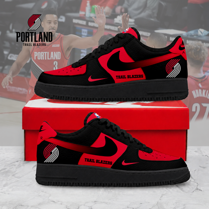 LIMITED EDITION - NEW CUSTOMIZED NBA22 PTB PORTLAND TRAIL BLAZERS AF1 SNEAKERS
