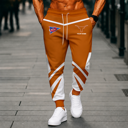 LIMITED EDITION - NEW CUSTOMIZED NCAA FBS22 TXL TEXAS LONGHORNS SWEATPANTS