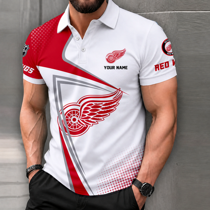 FINAL SALE - NEW CUSTOMIZED NHL22 DRW DETROIT RED WINGS POLO SHIRT, ZIP POLO SHIRT, T-SHIRTS, HOODIE, ZIP HOODIE & SWEATSHIRT