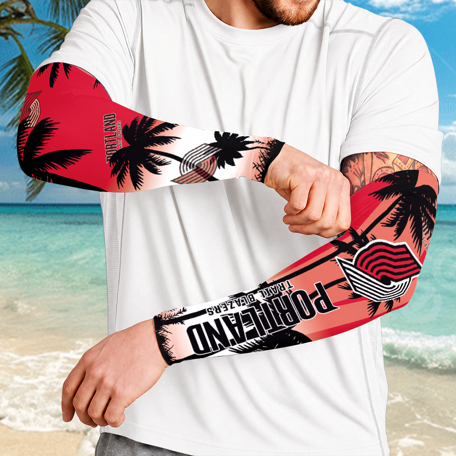 [HOT DEAL] NEW CUSTOMIZED NBA22 PTB PORTLAND TRAIL BLAZERS SUN ARM SLEEVES