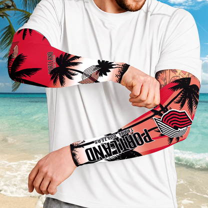 [HOT DEAL] NEW CUSTOMIZED NBA22 PTB PORTLAND TRAIL BLAZERS SUN ARM SLEEVES