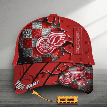 VIRAL EDITON - NEW CUSTOMIZED NHL22 DRW DETROIT RED WINGS CLASSIC CAP