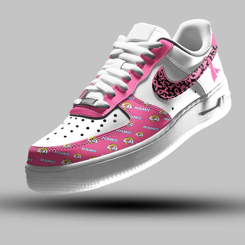 VIRAL EDITION - NEW CUSTOMIZED NFL22 LAR LOS ANGELES RAMS AF1 SNEAKERS