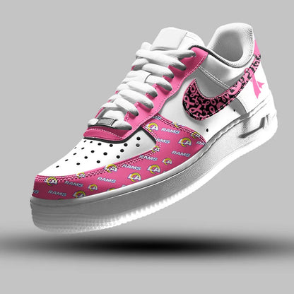 VIRAL EDITION - NEW CUSTOMIZED NFL22 LAR LOS ANGELES RAMS AF1 SNEAKERS