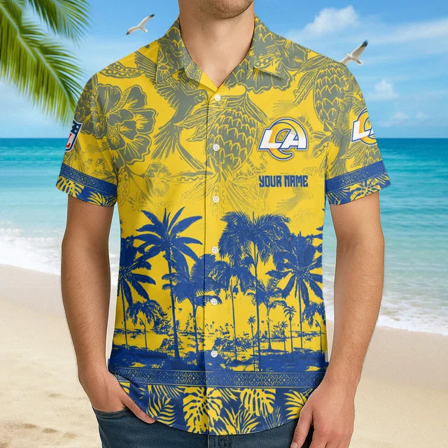 LIMITED EDITION - NEW CUSTOMIZED NFL22 LAR LOS ANGELES RAMS UNISEX HAWAIIAN SHIRT