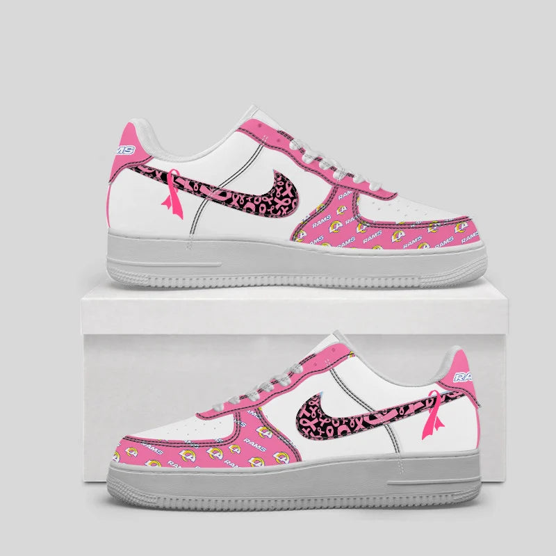 VIRAL EDITION - NEW CUSTOMIZED NFL22 LAR LOS ANGELES RAMS AF1 SNEAKERS