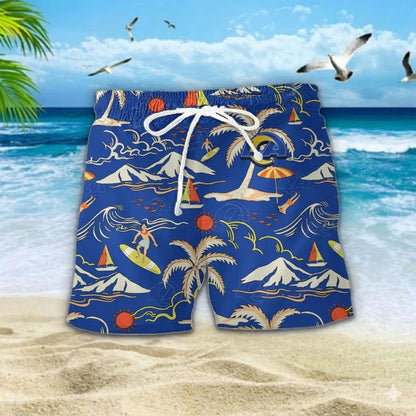 VIRAL EDITION  - NEW CUSTOMIZED NFL22 LAR LOS ANGELES RAMS UNISEX INDEPENDENCE DAY HAWAIIAN SHIRT & SHORTS SET