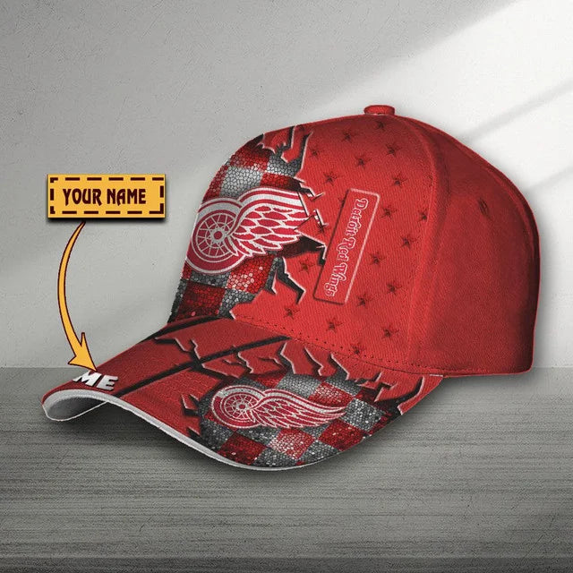 VIRAL EDITON - NEW CUSTOMIZED NHL22 DRW DETROIT RED WINGS CLASSIC CAP