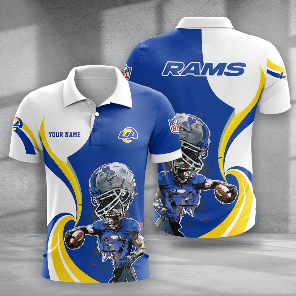 LIMITED EDITION - NEW CUSTOMIZED NFL22 LAR LOS ANGELES RAMS T-SHIRT, POLO SHIRT, ZIP POLO SHIRT, SWEATSHIRT, HOODIE & ZIP HOODIE