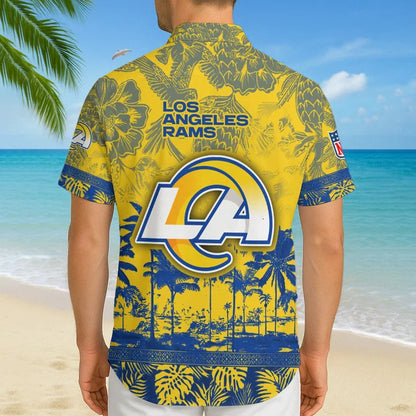 LIMITED EDITION - NEW CUSTOMIZED NFL22 LAR LOS ANGELES RAMS UNISEX HAWAIIAN SHIRT