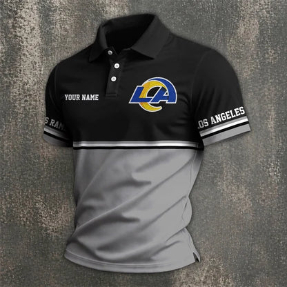 [SPECIAL OFFER] NEW CUSTOMIZED NFL22 LAR LOS ANGELES RAMS POLO SHIRT