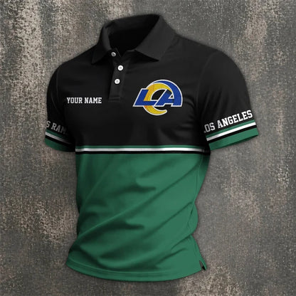 [SPECIAL OFFER] NEW CUSTOMIZED NFL22 LAR LOS ANGELES RAMS POLO SHIRT