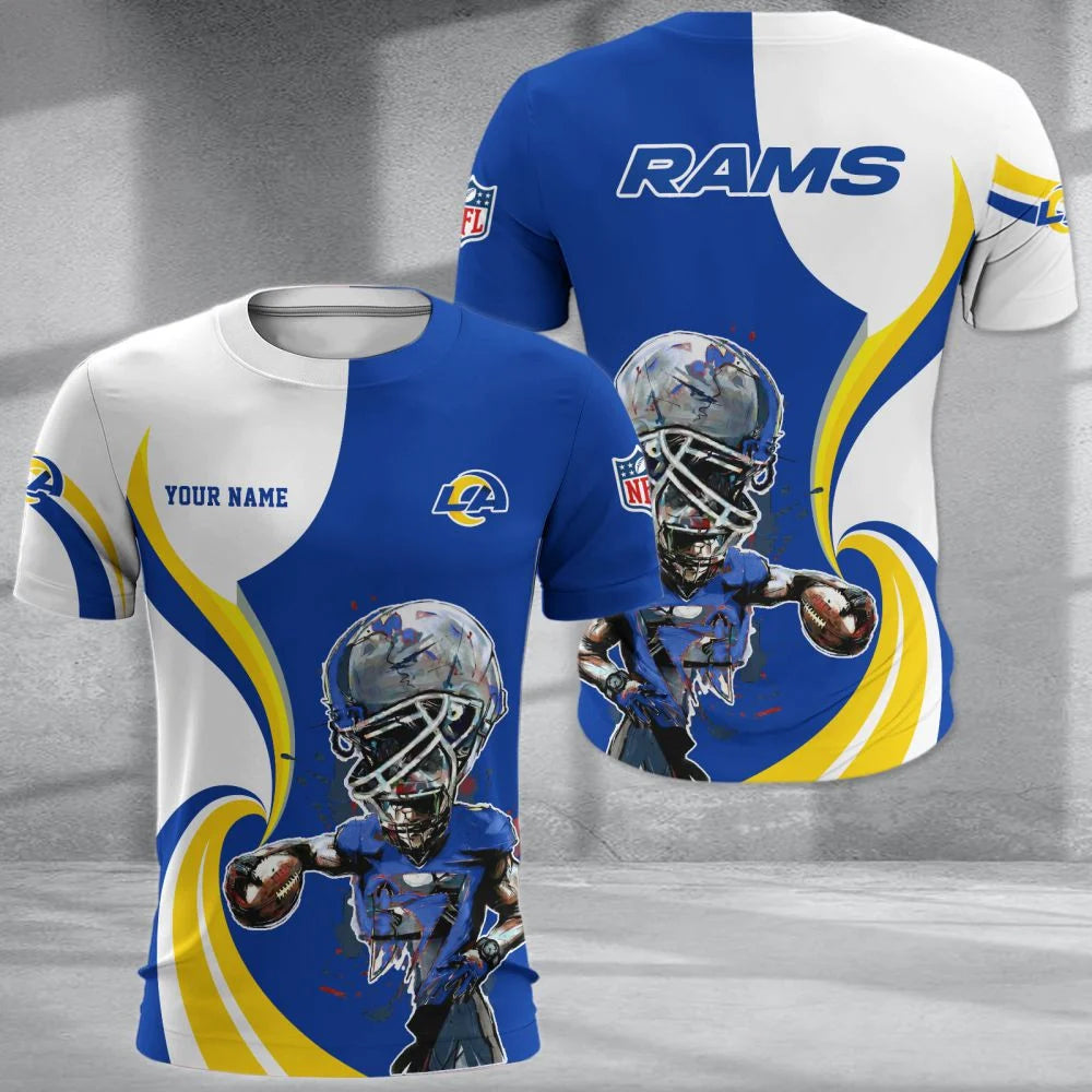 LIMITED EDITION - NEW CUSTOMIZED NFL22 LAR LOS ANGELES RAMS T-SHIRT, POLO SHIRT, ZIP POLO SHIRT, SWEATSHIRT, HOODIE & ZIP HOODIE