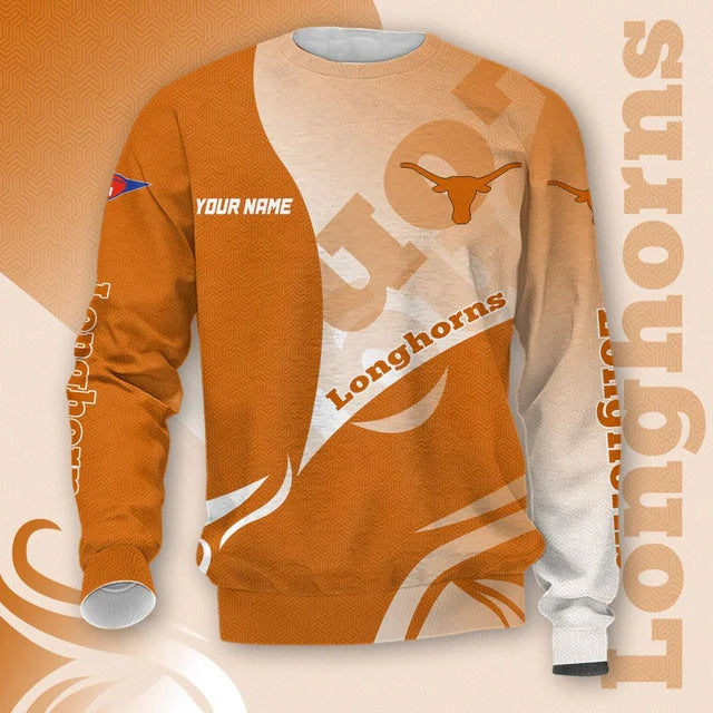 MEGA SALE - NEW CUSTOMIZED NCAA FBS22 TXL TEXAS LONGHORNS HOODIE, T-SHIRTS, ZIP HOODIE, SWEATSHIRTS & POLO SHIRT