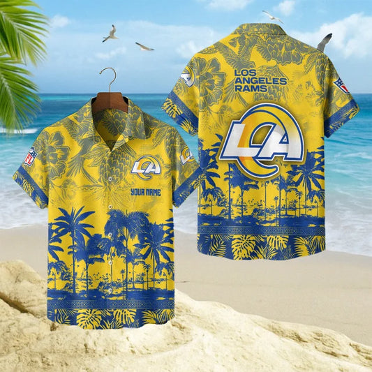 LIMITED EDITION - NEW CUSTOMIZED NFL22 LAR LOS ANGELES RAMS UNISEX HAWAIIAN SHIRT