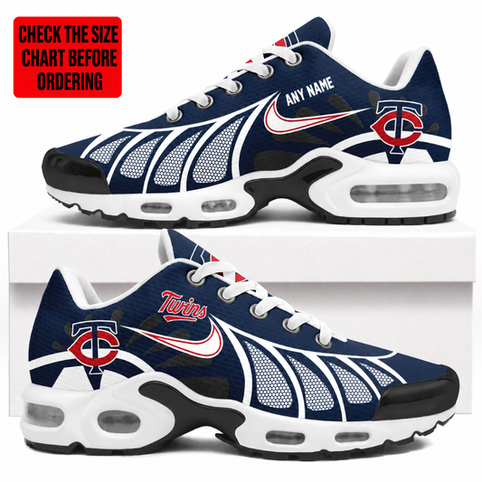 LIMITED EDITION - NEW CUSTOMIZED MLB22 MTS MINNESOTA TWINS AIR MAX PLUS SNEAKERS