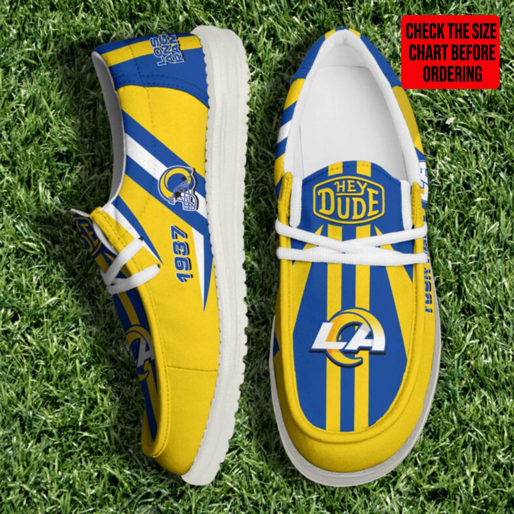 [SPECIAL OFFER] NEW CUSTOMIZED NFL22 LAR LOS ANGELES RAMS LOAFER SHOES