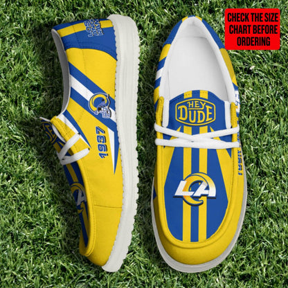 [SPECIAL OFFER] NEW CUSTOMIZED NFL22 LAR LOS ANGELES RAMS LOAFER SHOES