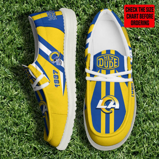 [SPECIAL OFFER] NEW CUSTOMIZED NFL22 LAR LOS ANGELES RAMS LOAFER SHOES
