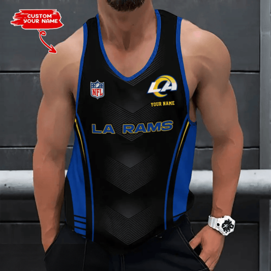 [SPECIAL OFFER] NEW CUSTOMIZED NFL22 LAR LOS ANGELES RAMS UNISEX TANK TOP
