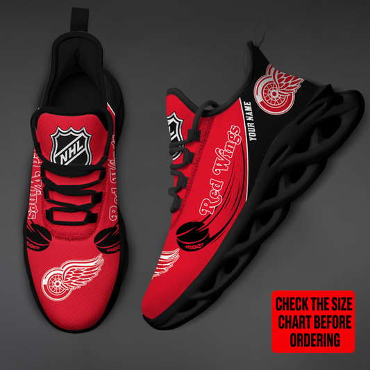 LIMITED EDITION - NEW CUSTOMIZED NHL22 DRW DETROIT RED WINGS CLUNKY SNEAKERS