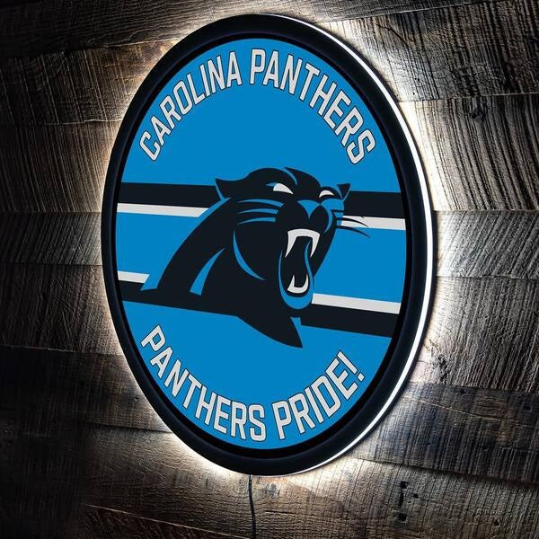 LIMITED EDITION - NEW PREMIUM NFL23 CLP CAROLINA PANTHERS LED LIGHT WALL DECOR