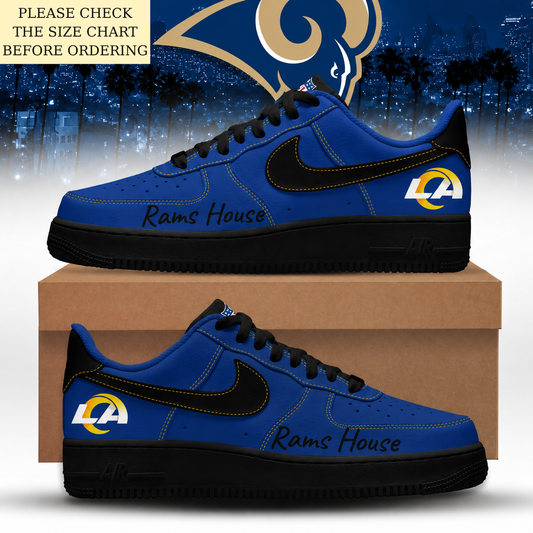 LIMITED EDITION - NEW CUSTOMIZED NFL22 LAR LOS ANGELES RAMS AF1 SHOES