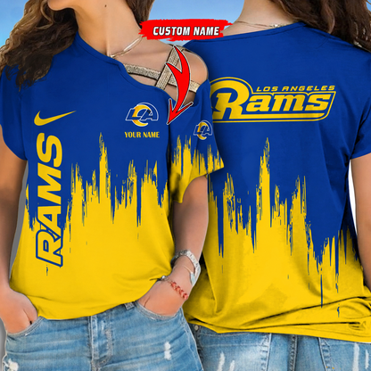 [SPECIAL OFFER] NEW CUSTOMIZED NFL22 LAR LOS ANGELES RAMS SHOULDER SHIRT