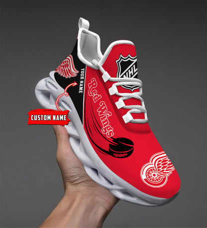 LIMITED EDITION - NEW CUSTOMIZED NHL22 DRW DETROIT RED WINGS CLUNKY SNEAKERS