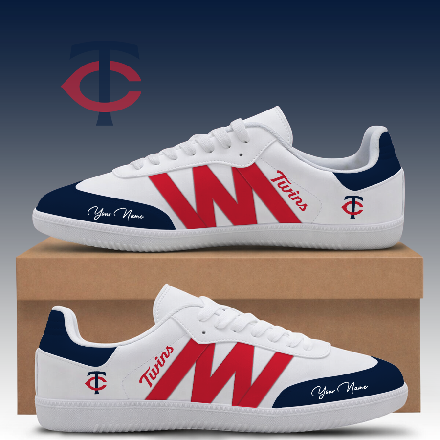 [FLASH SALE] NEW CUSTOMIZED MLB22 MTS MINNESOTA TWINS CLASSIC SNEAKERS