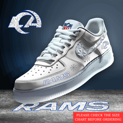 LIMITED EDITION - NEW CUSTOMIZED NFL22 LAR LOS ANGELES RAMS AF1 SHOES