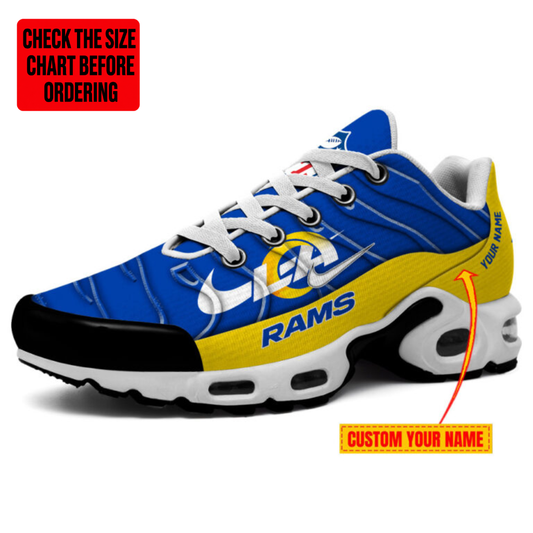 [SPECIAL OFFER] NEW CUSTOMIZED NFL22 LAR LOS ANGELES RAMS AIR MAX PLUS SNEAKERS