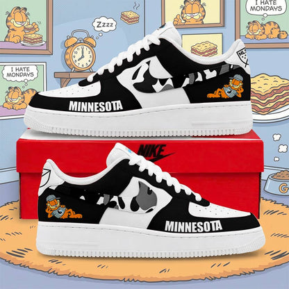 FINAL SALE - NEW CUSTOMIZED MLS22 MUF MNST UNITED x GARFIELD AF1 SNEAKERS