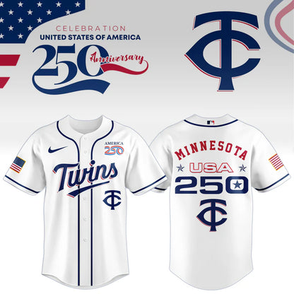 LIMITED EDITION - NEW CUSTOMIZED MLB22 MTS MINNESOTA TWINS BASEBALL JERSEY