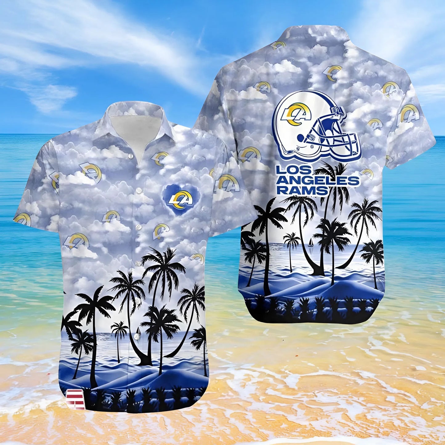 LIMITED EDITION - NEW CUSTOMIZED NFL22 LAR LOS ANGELES RAMS UNISEX HAWAIIAN SHIRT