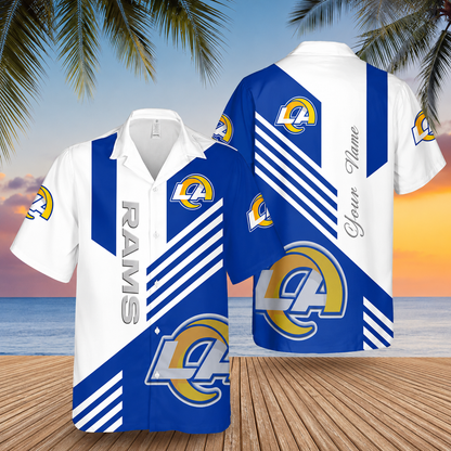 [SPECIAL OFFER] NEW CUSTOMIZED NFL22 LAR LOS ANGELES RAMS UNISEX HAWAIIAN SHIRT