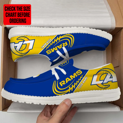 [SPECIAL OFFER] NEW CUSTOMIZED NFL22 LAR LOS ANGELES RAMS LOAFER SHOES