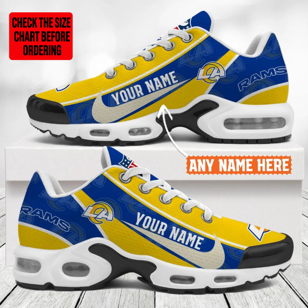 [SPECIAL OFFER] NEW CUSTOMIZED NFL22 LAR LOS ANGELES RAMS AIR MAX PLUS SNEAKERS