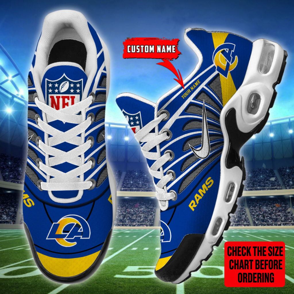 [SPECIAL OFFER] NEW CUSTOMIZED NFL22 LAR LOS ANGELES RAMS AIR MAX PLUS SNEAKERS