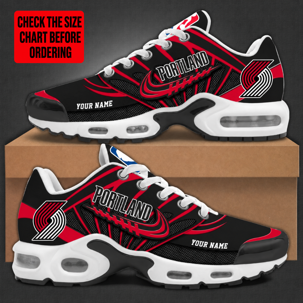 [HOT DEAL] NEW CUSTOMIZED NBA22 PTB PORTLAND TRAIL BLAZERS AIR MAX PLUS SNEAKERS