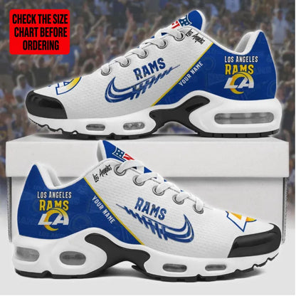 LIMITED EDITION - NEW CUSTOMIZED NFL22 LAR LOS ANGELES RAMS AIR MAX PLUS SNEAKERS