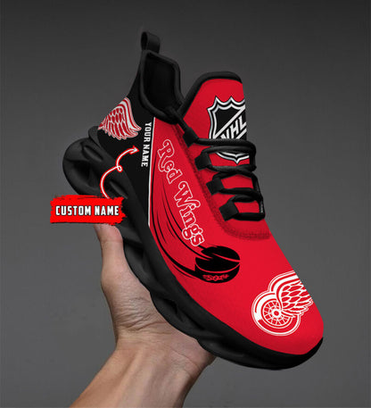 LIMITED EDITION - NEW CUSTOMIZED NHL22 DRW DETROIT RED WINGS CLUNKY SNEAKERS