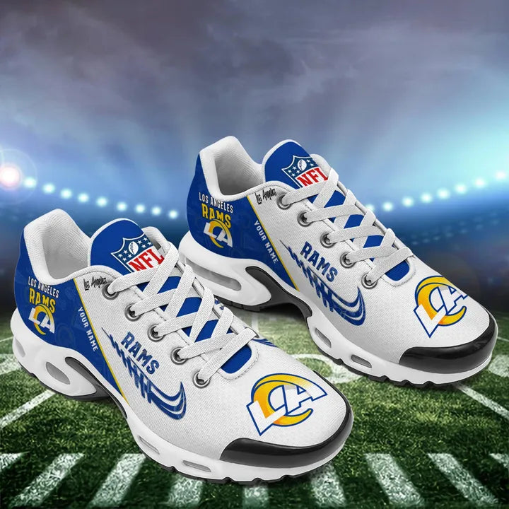 LIMITED EDITION - NEW CUSTOMIZED NFL22 LAR LOS ANGELES RAMS AIR MAX PLUS SNEAKERS