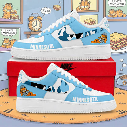 FINAL SALE - NEW CUSTOMIZED MLS22 MUF MNST UNITED x GARFIELD AF1 SNEAKERS