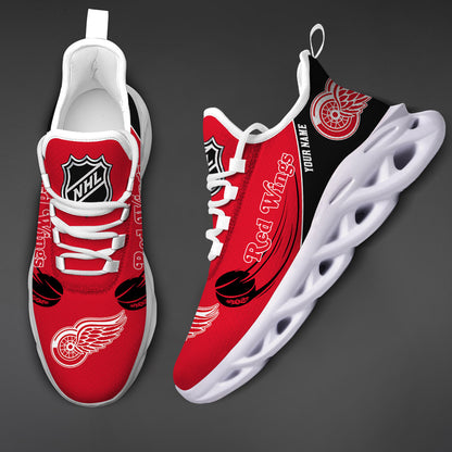 LIMITED EDITION - NEW CUSTOMIZED NHL22 DRW DETROIT RED WINGS CLUNKY SNEAKERS