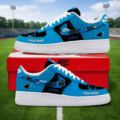 LIMITED EDITION - NEW CUSTOMIZED NFL23 CLP CAROLINA PANTHERS AF1 SNEAKERS